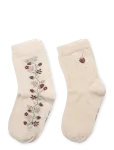 Minymo - Socks W. Lettuce Edge (2-Pack) - Sokid - 35\38