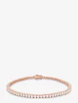 Marmara Sterling - Goldplated Tennis Bracelet - K&auml;eketid - ONE SIZE 18 cm