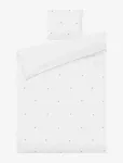 Juna - Daisy Bed Linen 150X210 Cm White/Light Blue Se - Voodipesukomplektid - 150X210;50X60CM