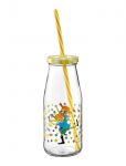 Pippi Langstr&oslash;mpe - Bottle With Straw And Lid Hoppsansa - S&ouml;&ouml;giaeg - 45 CL