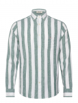 Gant - Reg Cotton Linen Bold Stripe Shirt - Triibulised s&auml;rgid - XL