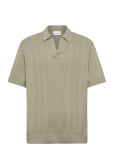 Lindbergh - Knitted S/S Polo - L&uuml;hikeste varrukatega kootud polos&auml;rgid - XXL
