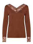 Cream - Crtrulla Ls Lace T-Shirt - Pikkade varrukatega - M