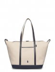 Polo Ralph Lauren - Canvas/Leather-Lg Shp Tte-Tte-Lrg - Kandekotid - ONE SIZE