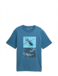 Tom Tailor - Photoprinted T-Shirt - L&uuml;hikeste varrukatega - M