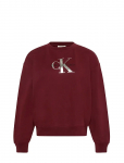 Calvin Klein Jeans - Ls Monologo French Terry Rlxd Cr - Dressipluusid - XXS