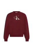 Calvin Klein Jeans - Ls Monologo French Terry Rlxd Cr - Dressipluusid - XXS