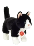Teddy Hermann - Standing Cat Black-White 20 Cm - Pehmed loomad - 20 CM