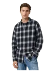 AllSaints - Haven Check Ls Shirt - Vabaaja s&auml;rgid - M