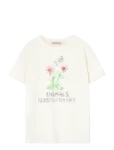 THE ANIMALS OBSERVATORY - Flowers White Rooster T-Shirt - L&uuml;hikeste varrukatega - 10 Y