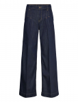 Lauren Ralph Lauren - Pleated High-Rise Wide-Leg Jean - Laiad - 32