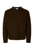 Selected - Slharne Ls Knit Relaxed Wool Crew Neck - &Uuml;mara kaelusega - L