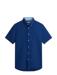 Tommy Hilfiger - Linen Blend Solid Ss Rf Sht - L&uuml;hikeste varrukatega s&auml;rgid - XXL