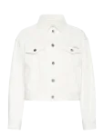 Calvin Klein Jeans - 90S Trucker Chalk White - L&uuml;hikesed teksap&uuml;ksid - XS