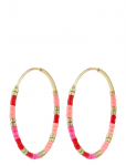 Pilgrim - Alison Earrings Pink, Gold-Plated - R&otilde;ngad - ONE SIZE