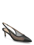 Lauren Ralph Lauren - Lolah Ii Mesh & Nappa Slingback Pump - Kontsaga slingback-kingad - 42