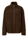 Pieces - Pcsadia Ls Teddy Jacket Noos Bc - Nahk - M
