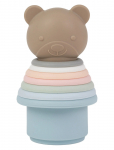 Teddykompaniet - Stapelleksak Nalle, Silikon - Virnastatavad klotsid - 27 CM