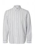 Selected - Slhregclay Linen Blend Bd Ls Shirt - Vabaaja s&auml;rgid - XXL