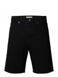 Selected - Slhreg Alex Black 705 Denim Short Noos - L&uuml;hikesed teksap&uuml;ksid - XXL