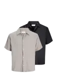Jack & Jones - Jornantucket Doubl Cloth Shirt Ss 2Pk Mp - L&uuml;hikeste varrukatega s&auml;rgid - XL