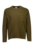 Lindbergh - O-Neck Tee Oversized Cropped L/S - Pikkade varrukatega - M