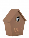 KARLSSON - Alarm Clock Riqueza Cuckoo Led Mocha Brown - &Auml;ratuskellad - H 15.3CM