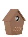 KARLSSON - Alarm Clock Riqueza Cuckoo Led Mocha Brown - &Auml;ratuskellad - H 15.3CM