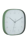 KARLSSON - Wall Clock Grato Cuadrado Grayed Jade W. Jungle Green - Seinakellad - H 29CM