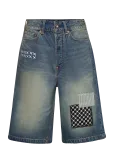 Evisu - Fabric Patch Denim Shorts - L&uuml;hikesed teksap&uuml;ksid - 33