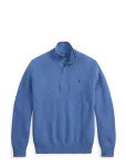 Polo Ralph Lauren - Mesh-Knit Cotton Quarter-Zip Sweater - Poolpika lukuga džemprid - S