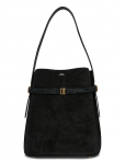 TOTEME - Suede Belted Bucket Bag - V&auml;ikesed &uuml;le&otilde;lakotid - ONE SIZE