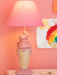 J-Line - Lamp Ice Cream Polyresin Pink/Beige - Laualambid - ONE SIZE