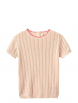 Copenhagen Colors - Knitted Pointelle Ss Blouse - Pluusid ja tuunikad - 110