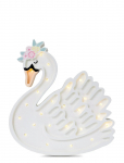 Little Lights - Little Lights Swan Lamp | Lake Flower/White - Laualambid - 31.5X36X5.5CM