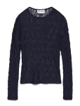 Vero Moda - Awtessy Ls O-Neck Lace Top Noos - Pikkade varrukatega - XS