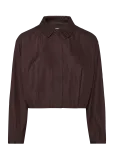 Topshop - Tsaria Cropped Pinstripe Bomber Jacket - Bomber-jakid - 40