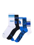 Happy Socks - 5-Pack Blue Sneaker Socks - Tavalised sokid - 41-46
