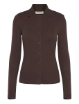 Marc O'Polo - Jersey Blouse, Lsl, Polo Collar, Rib - Pikkade varrukatega - XL
