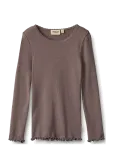 Wheat - Rib T-Shirt L/S Reese - Pikkade varrukatega T-s&auml;rgid - 128