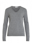 Vila - Viril V-Neck L/S  Knit Top - Noos - Džemprid - XS