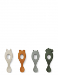 Liewood - Liva Silicone Spoon 4-Pack - S&ouml;&ouml;giriistad - L14CM