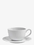 K&auml;hler - Hammersh&oslash;i Coffee Cup With Matching Saucer 25 Cl White (16060) - Kohvitassid - 25 CL