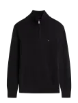Tommy Hilfiger - Pima Org Ctn Cashmere Zip Mock - Poolpika lukuga džemprid - XXL