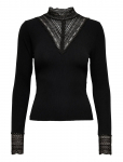 ONLY - Onltilde L/S High Neck Lace Top Jrs Noos - Pikkade varrukatega - XS