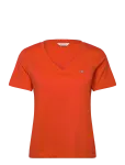 Gant - Reg Shield Ss V-Neck T-Shirt - L&uuml;hikeste varrukatega - XS