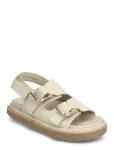 ALOHAS - Harper Cream Leather Sandals - Flat - 38
