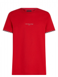 Tommy Hilfiger - Tommy Logo Tipped Tee - L&uuml;hikeste varrukatega - M