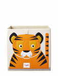 3 Sprouts - 3 Sprouts Storage Box, Tiger/Orange - Hoiukorvid - 33CM X 33CM X 33CM