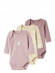 Name It - Nbfbody 3P Ls Summr Sand Rabbit Noos - Pikkade varrukatega - 86